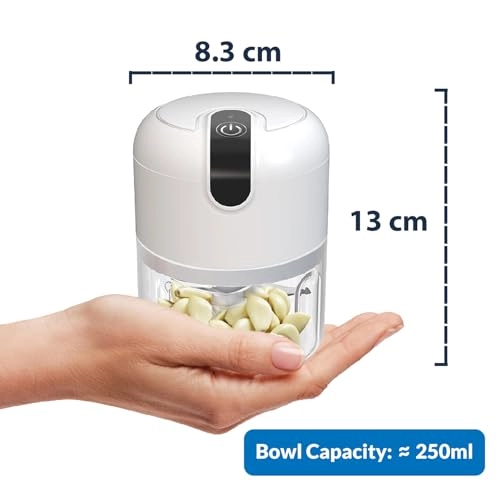 Mini Blender Food Chopper - 250ml USB-C Rechargeable