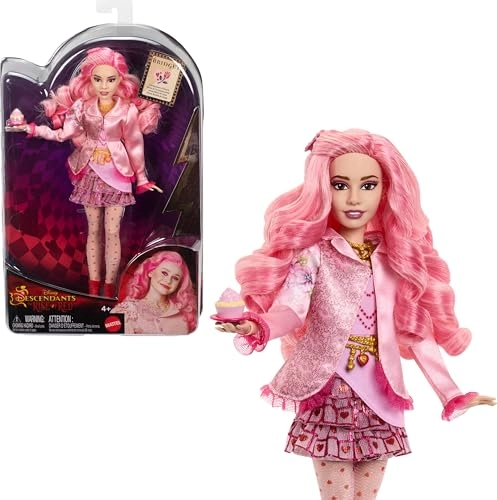 Bridget the Young Queen of Hearts Fashion Doll - Light Pink Hair Cupcake Accessory Ages 4+