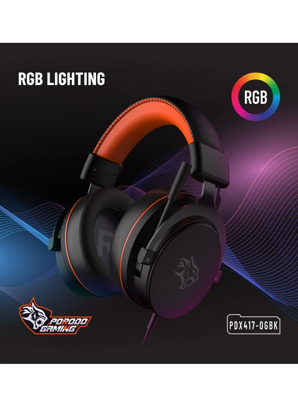 PDX417-OGBK Wired Headphone