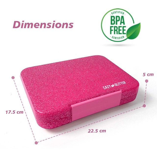 6 & 4 Convertible Bento Lunch Box - Butterfly Purple