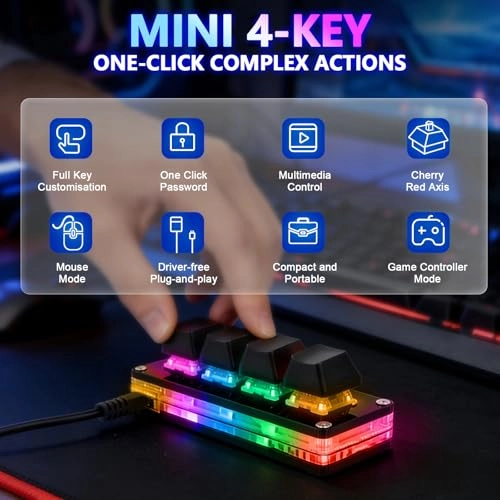 4-Key Keypad - QWERTY Wired