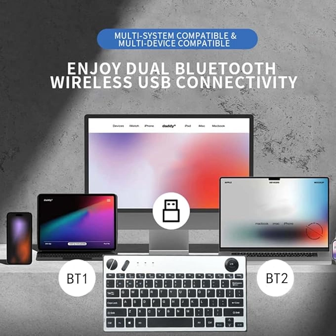 Trackball Keyboard - Wired/Wireless