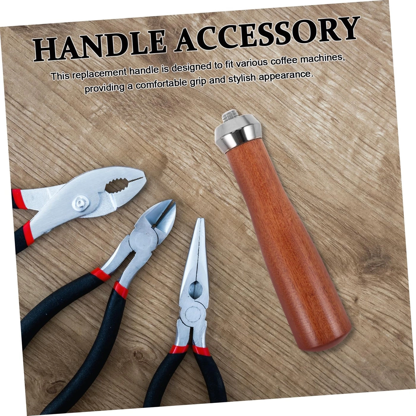 Coffee Machine Handle - Wooden Light Brown