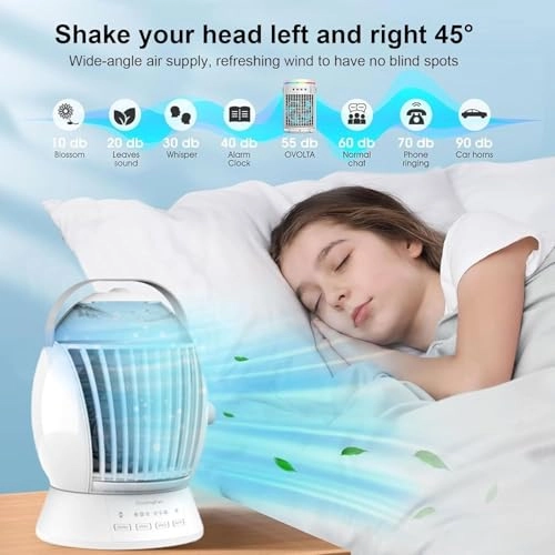 Portable Air Conditioner - 700ml 7-color LED 2H/4H Timer