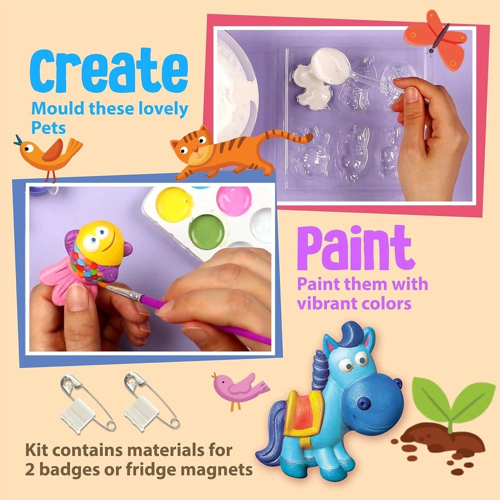 Mould & Paint Craft Kit - Happy Easter Suitable for 5 years & above