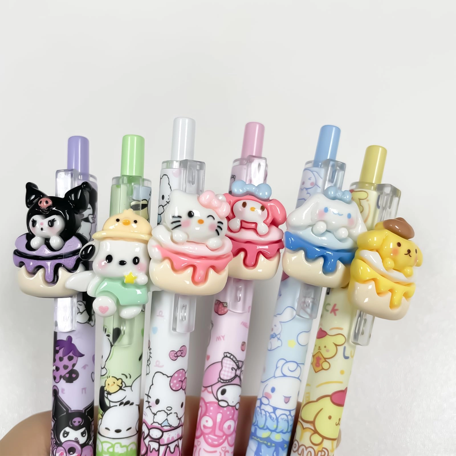 Sanri Pens - 6 black gel pens 0_5mm