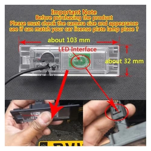 Reversing Camera - Night vision RCA 1280*720