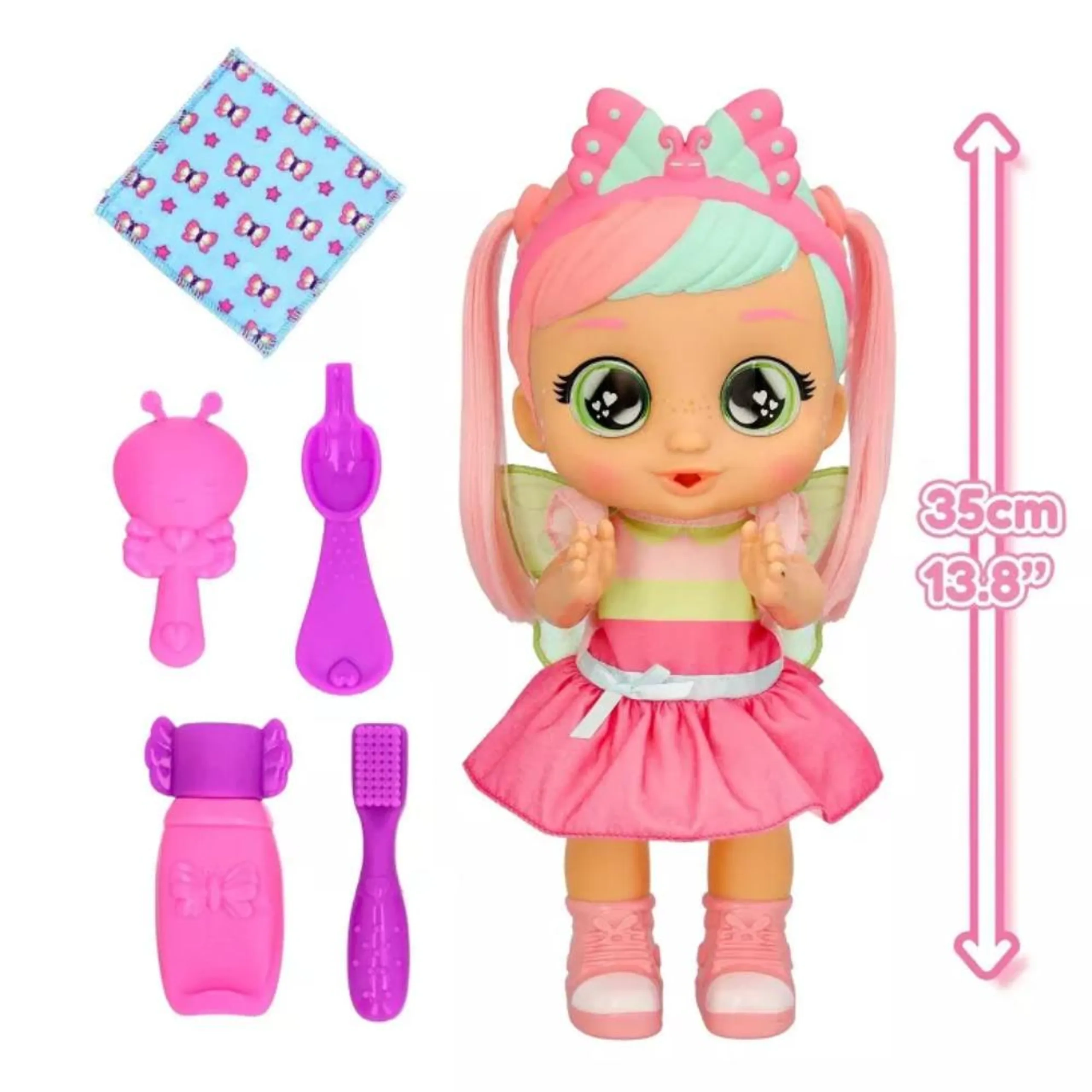 Bella Interactive Baby Doll - 13.6"-34.5cm tall 6 accessories 25 sounds Ages 3+