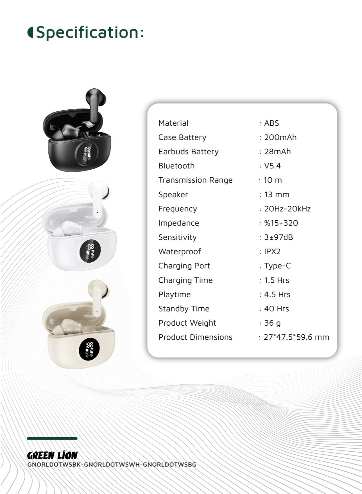 DENVER - Wireless Earbud