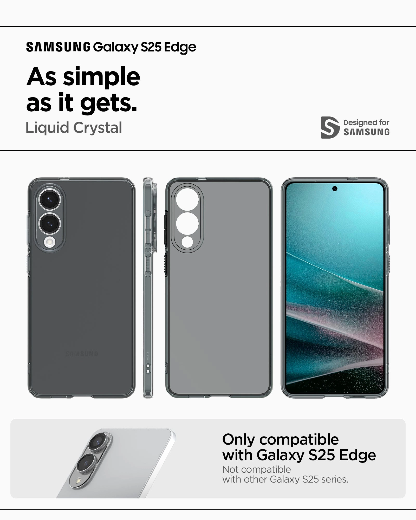 Liquid Crystal Back Cover Mobile Case for Samsung Galaxy S25