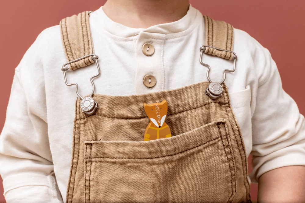 Wooden Fire Truck With Mr. Fox - Suitable for 18 months and above