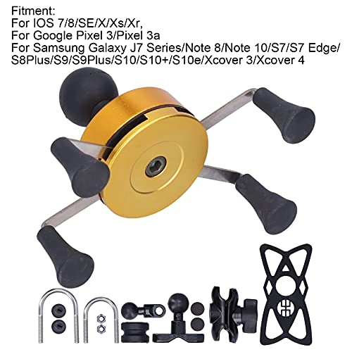 Universal X Shape Phone Mount for Autocycle - Spring Loaded Ball Socket