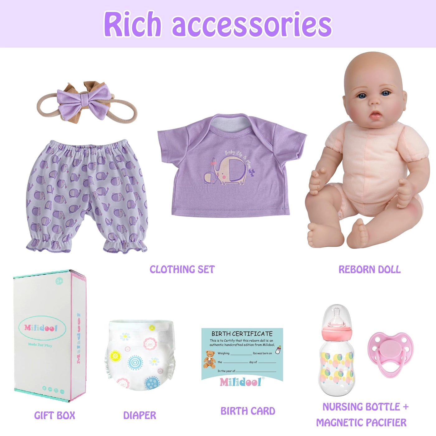 Reborn Baby Doll - 18-Inch Silicone Ages 3+