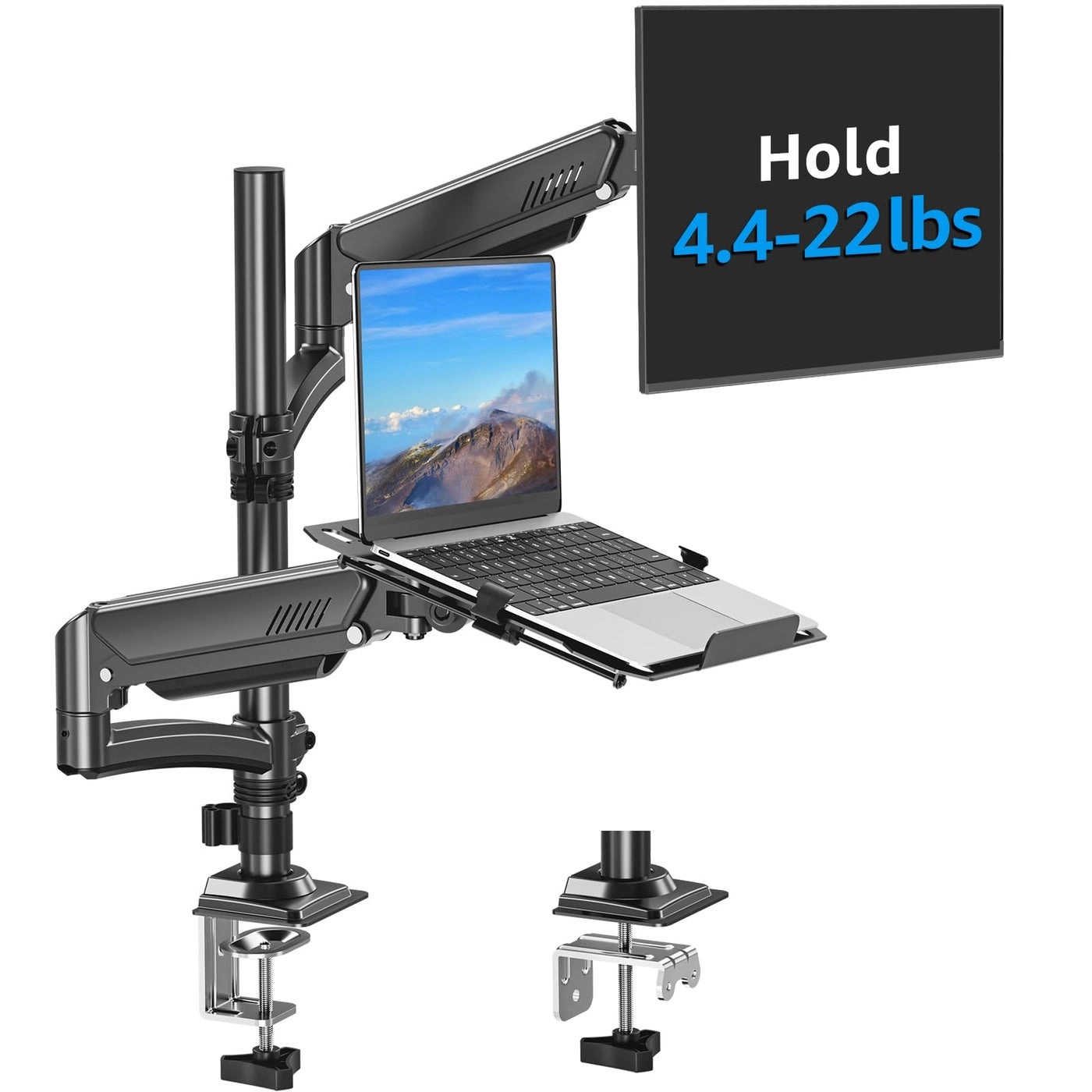 MOUNTUP Laptop and Monitor Desk Mount - 32"