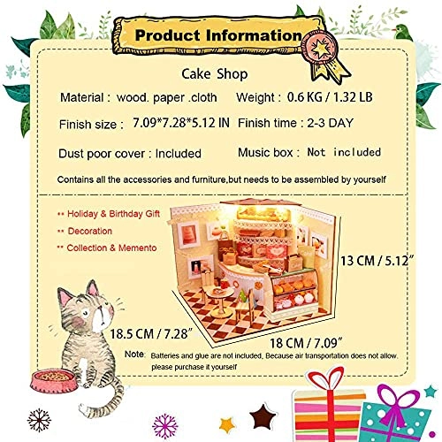 DIY Miniature Dollhouse Kit - Mini 3D Wooden Music Movement