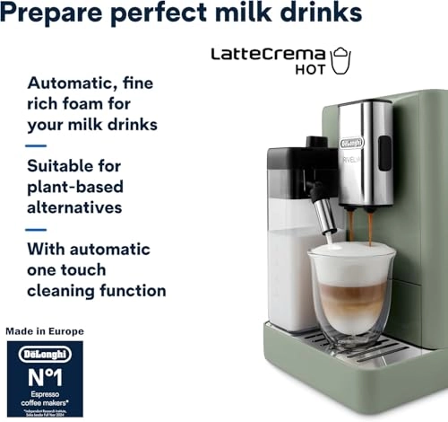 EXAM441.55.GR - LatteCrema Hot Automatic Milk Frother Grinder