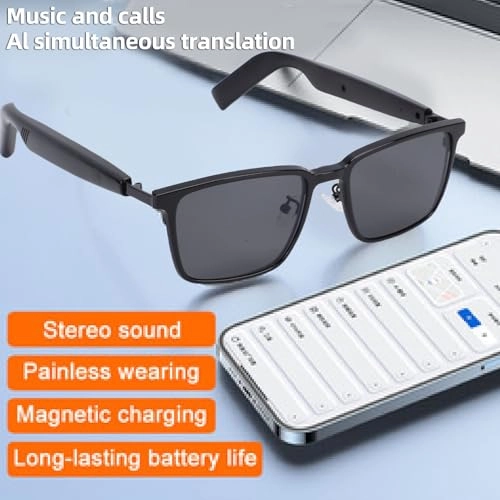 AI Translation Smart Glasses - 100 Languages Bt