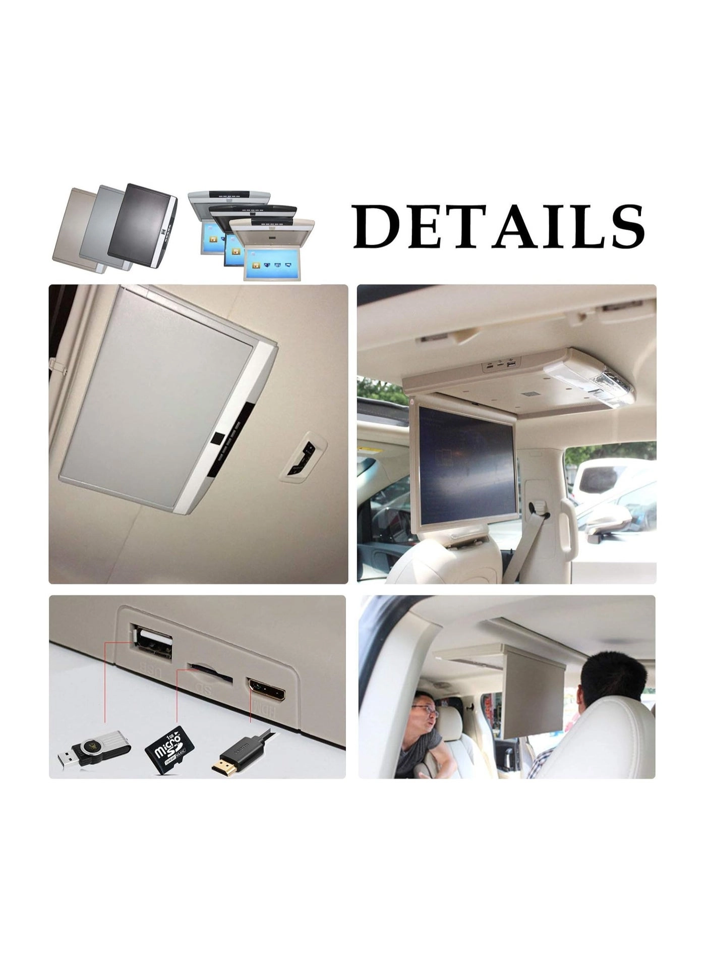 1080P Car Video Player - 17 inch