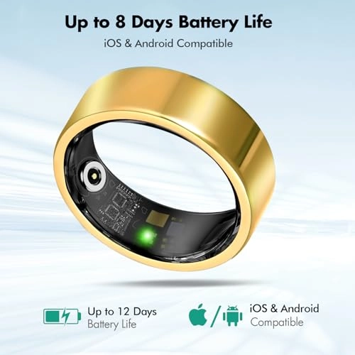 Smart Ring - Fitness Tracker Sleep Monitoring 10-Day Battery Life