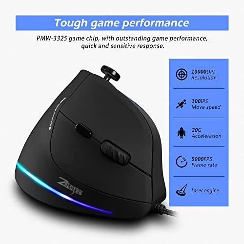 C-18 Vertical Gaming Mouse - Wired