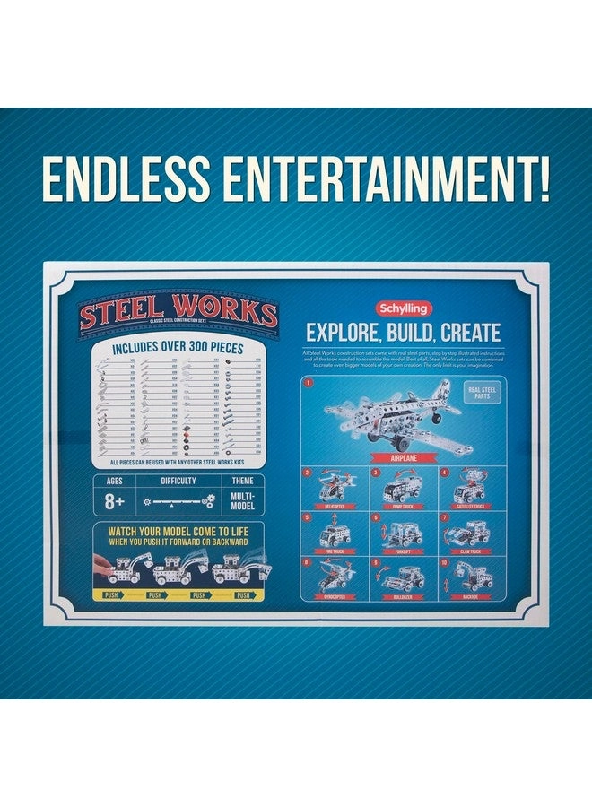 Steel Works - 10-in-1 300 pcs for ages 8+ with Tools