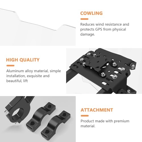Multi-function Bracket Windshield Fairing Kit - FOR 450 Scrambler 2024 2023 Black Handlebar Mount