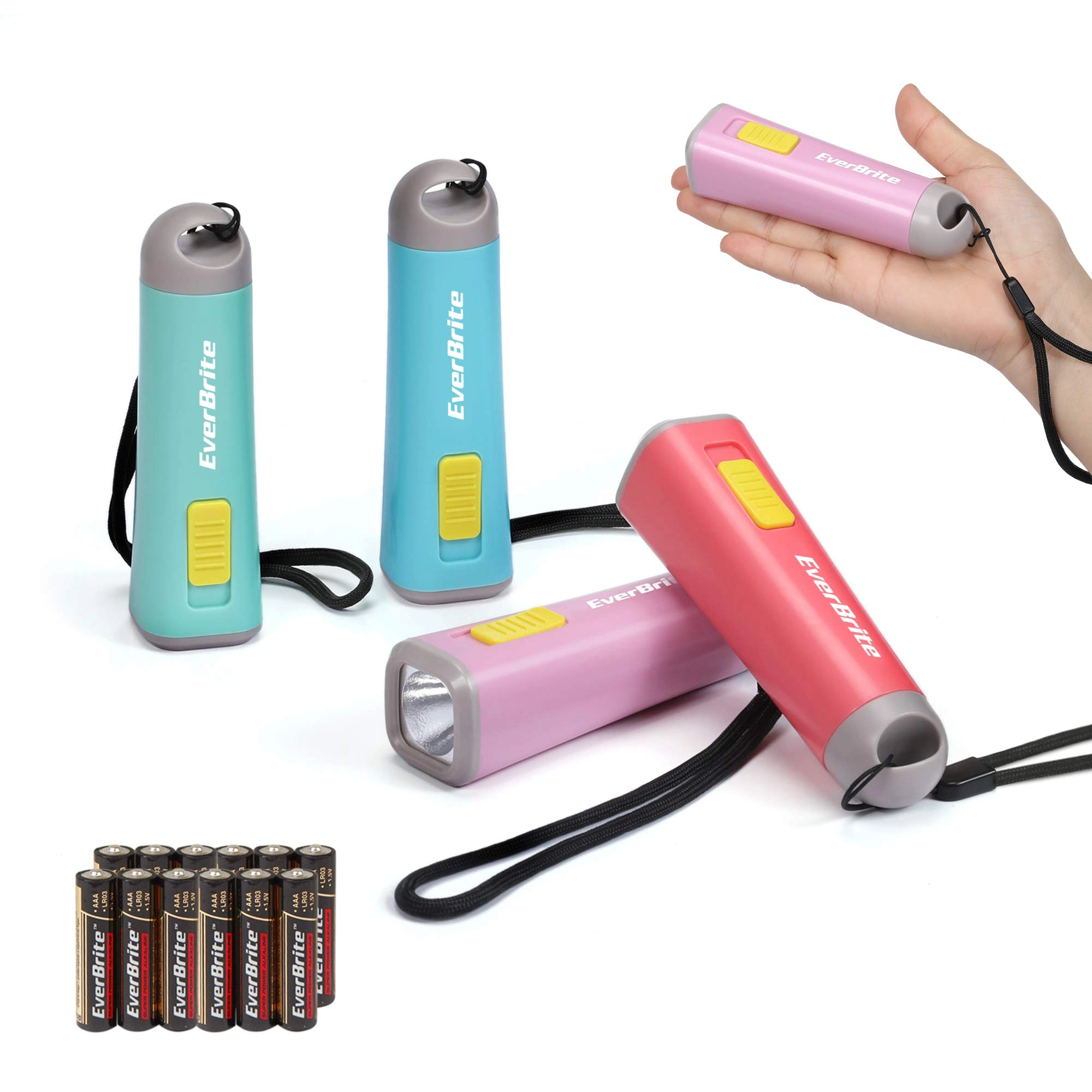 HANZGHOU GREATSTAR INDUSTRIAL CO.LTD Mini LED Plastic Flashlight - Assorted Colors 100 Lumens Pack