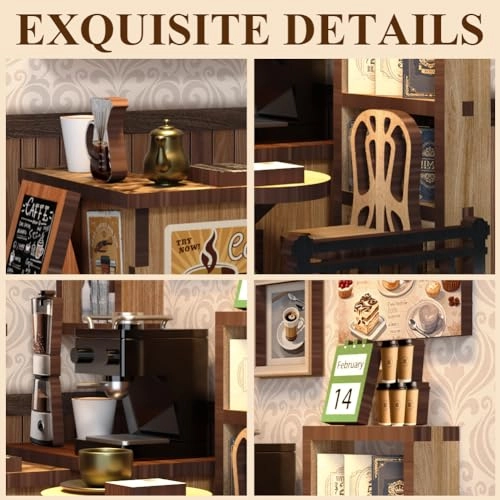 DIY Miniature Dollhouse Kit - Countryside Cafe