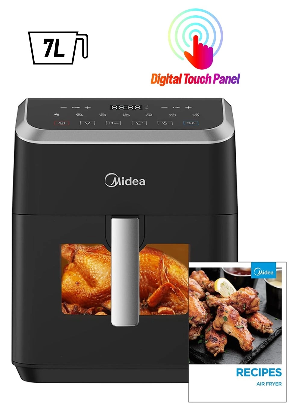 Midea Digital Touch Control Air Fryer MAD-740F2APK