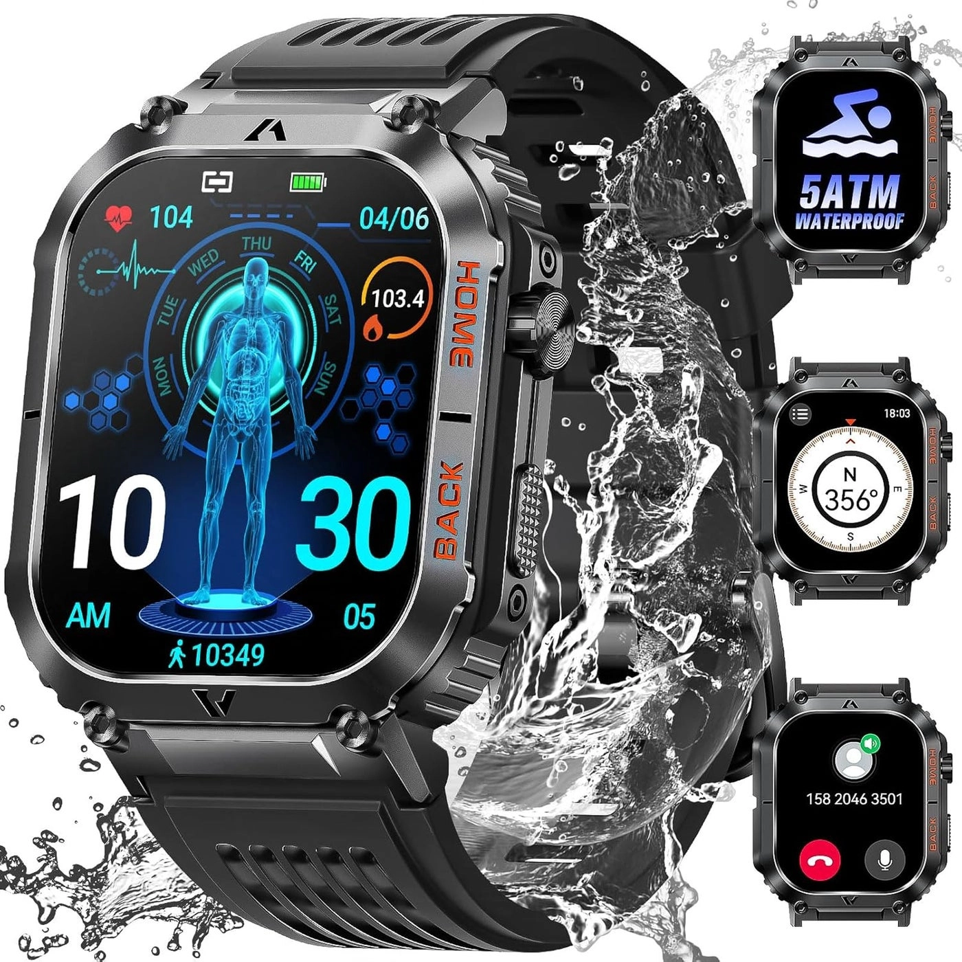 Waterproof Fitness Watch