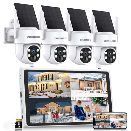Solar Powered Security Camera System 2K