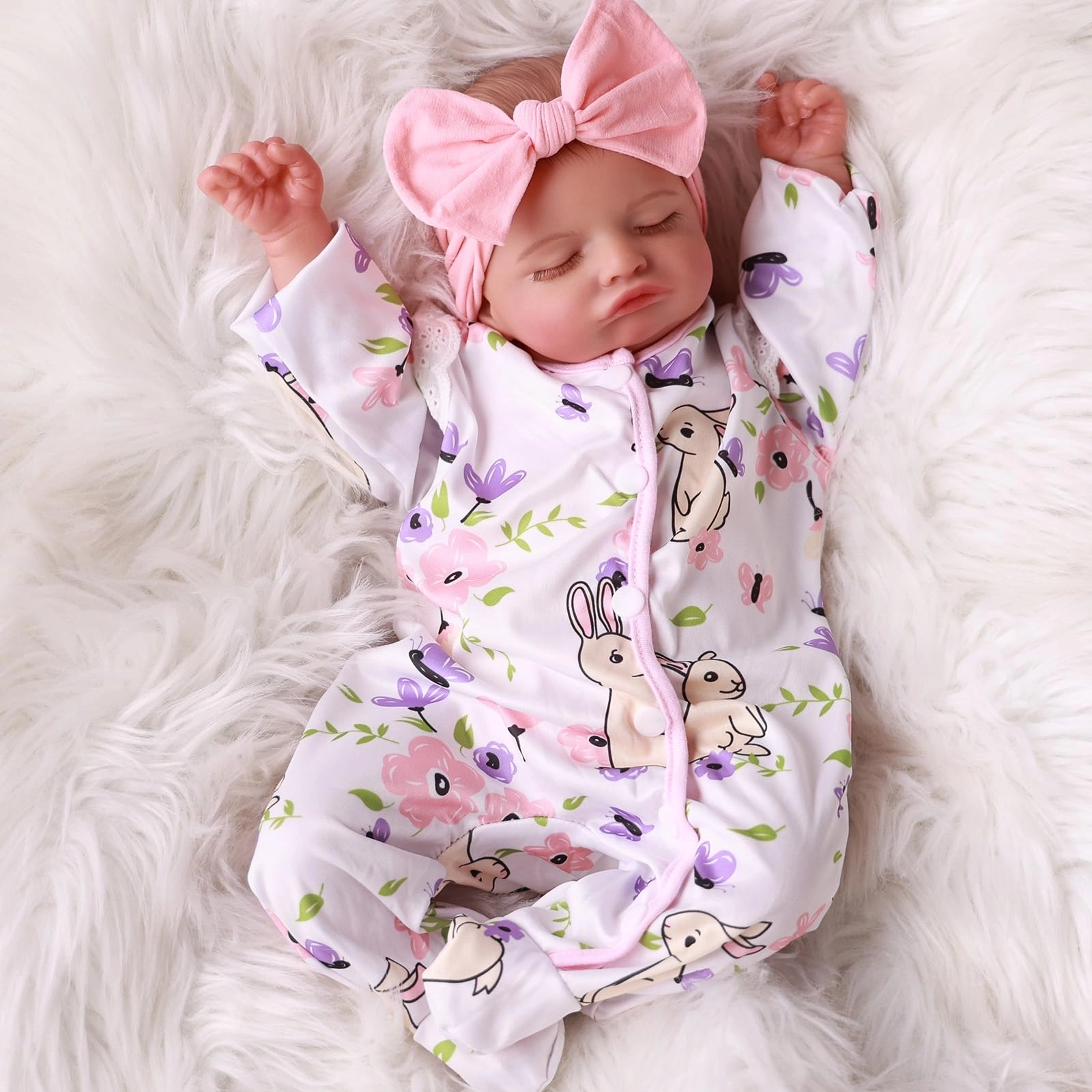 Reborn Baby Doll - 20 Inch Vinyl Newborn Girl Ages 3+ Gift Box