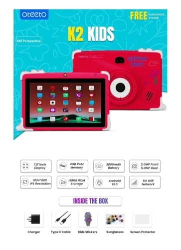 K2 Tablet - 4GB 7 Inch 128GB