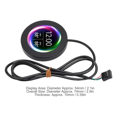 AIO Computer Temperature Monitor - LCD Screen Water Cooling