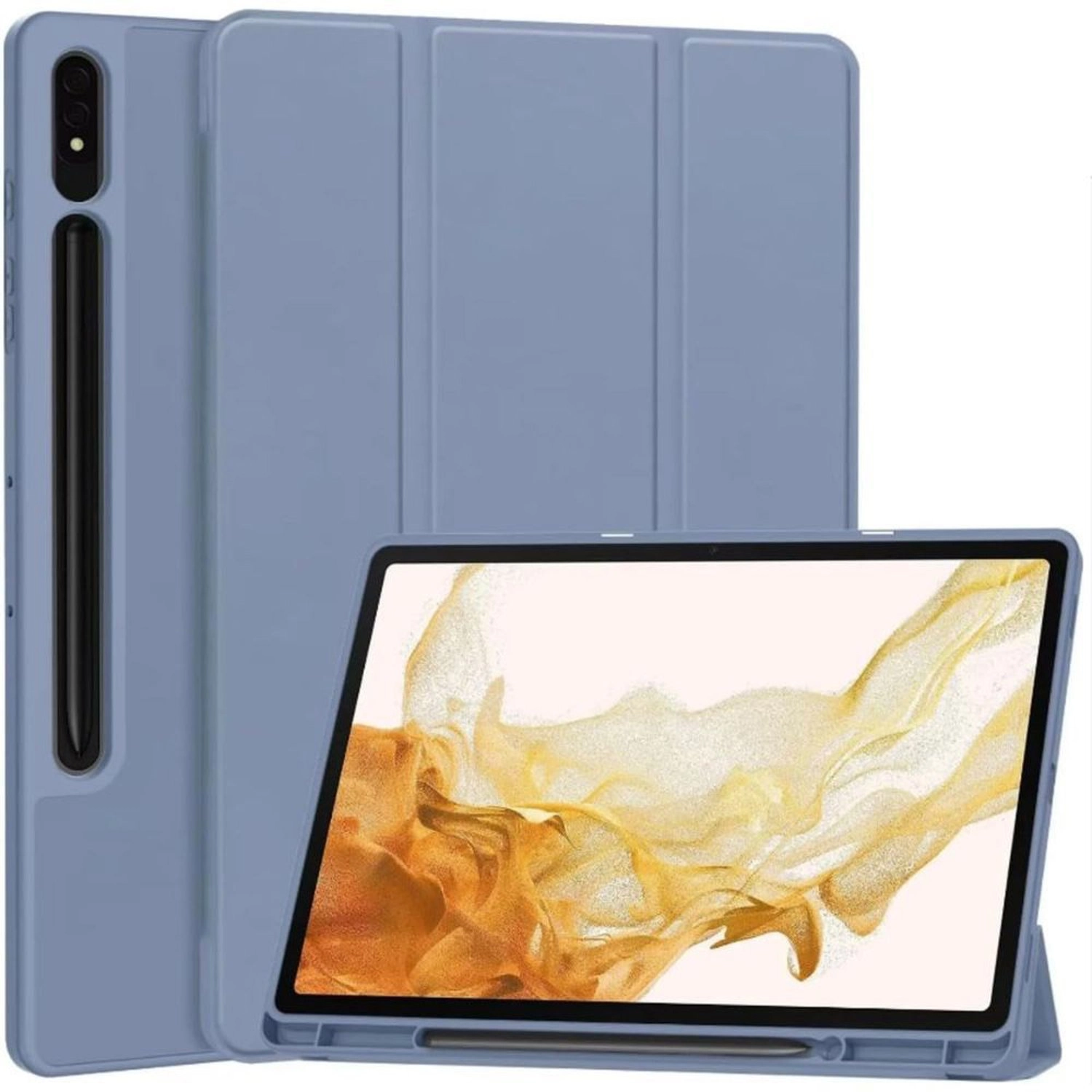 Protect Trifold Case with Pencil Slot for Samsung Galaxy Tab S10 Ultra
