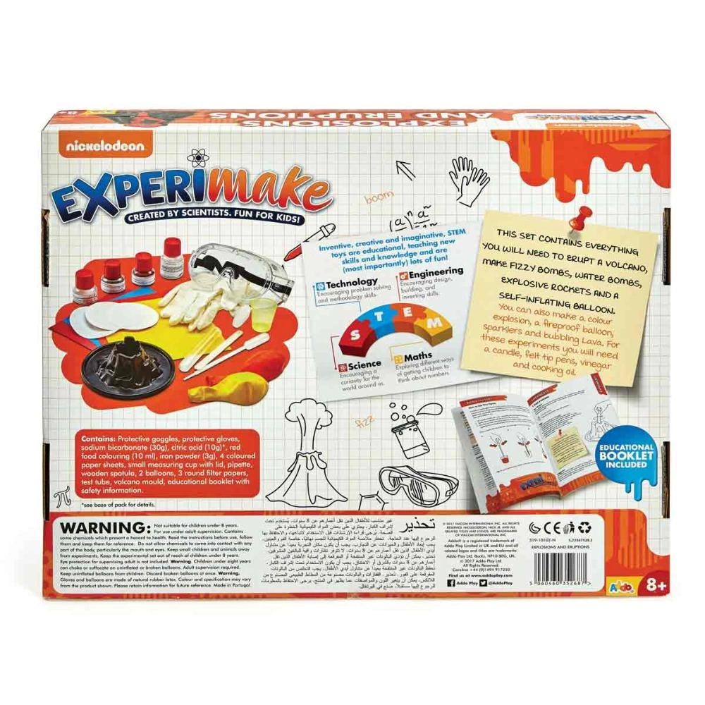 Experimake Explosions And Eruptions Kit Chemistry - 8 years+