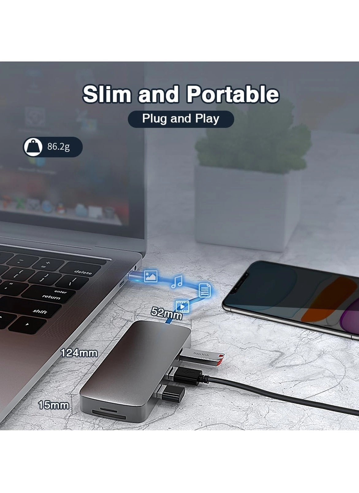 USB C Hub - 10-in-1 HDMI 4K 100W PD