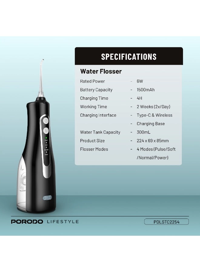 Electric Toothbrush - 1200mAh + Water Flosser - 300mL