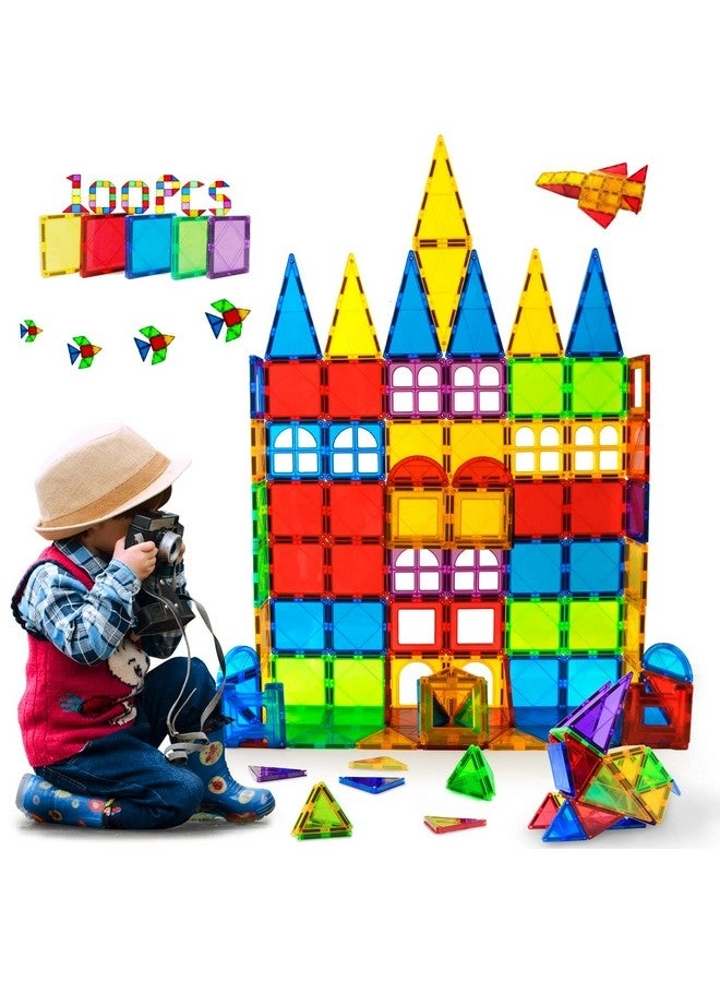 Magnetic Building Tiles - Construction 100 pcs