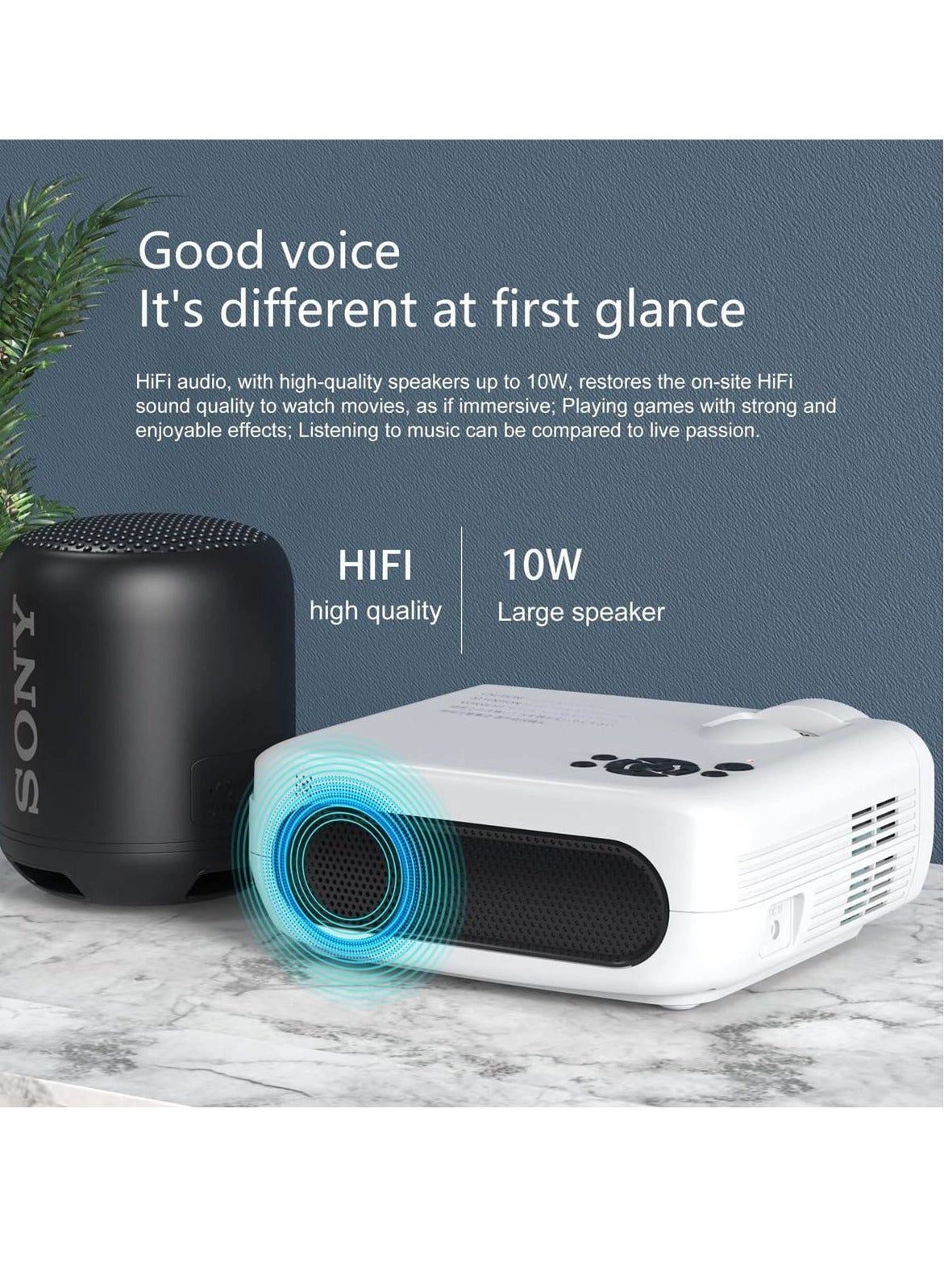 Portable Projector 1400 Lumens