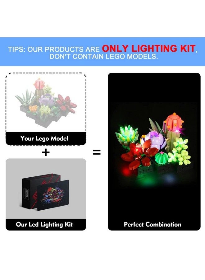Led Light Set For Lego Succulents (10309) - Flowers