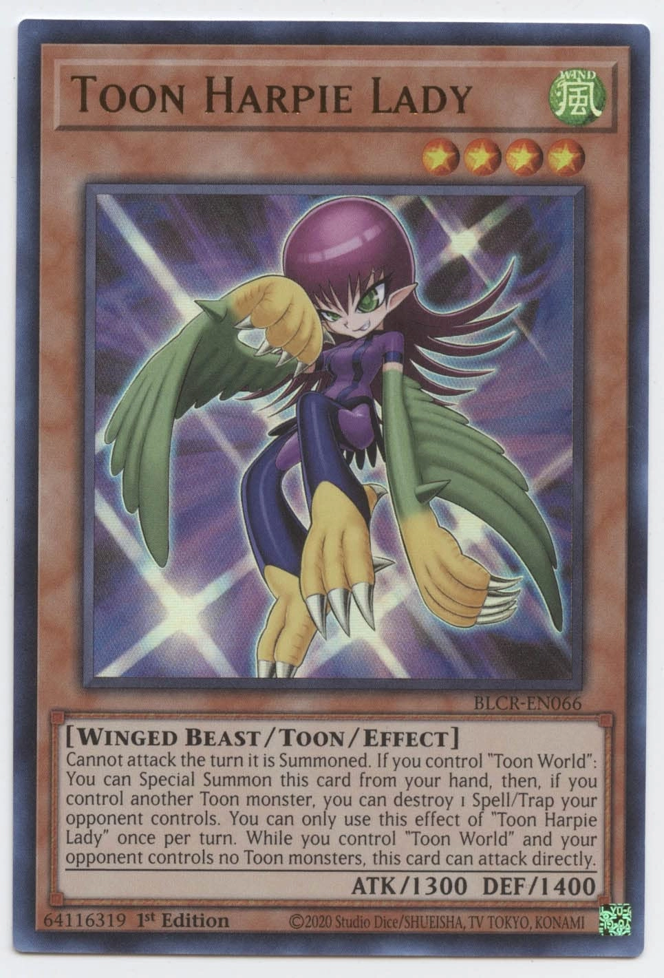 Yu-Gi-Oh! Toon Harpie Lady BLCR-EN066