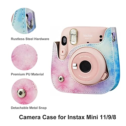 Mini 11 camera case + Mini photo album + Selfie lens + Color Filters + Plastic desktop photo frames + Rectangle hanging photo frames + border sticker + Camera sticker