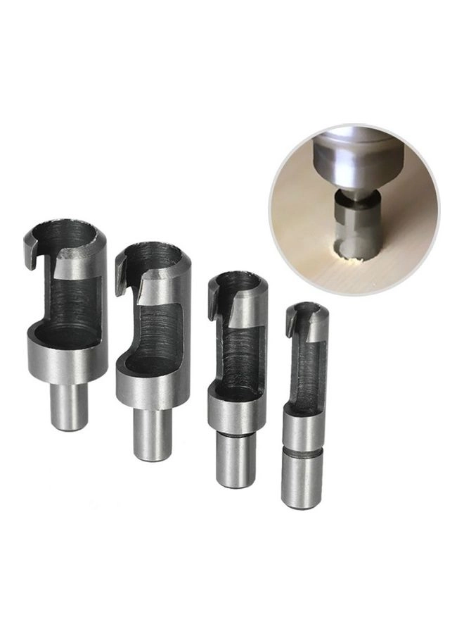 Plug Drill Bits - Carbon Steel 4-Piece