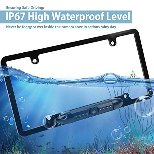 License Plate Frame Backup Camera - Night vision Wired 795*596 pixels