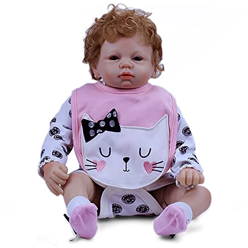 Reborn Baby Doll - 22 Inch Vinyl Brown Eyes