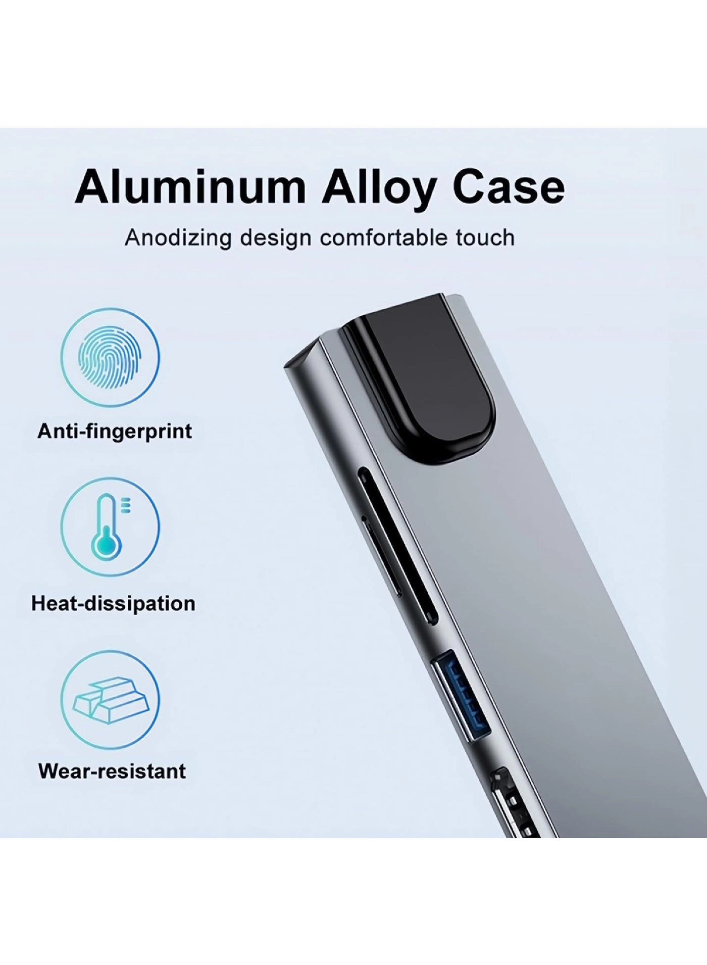 USB C Hub - 8-in-1 4K 87W PD