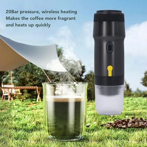 Portable Coffee Machine - 80ml capsule or powder