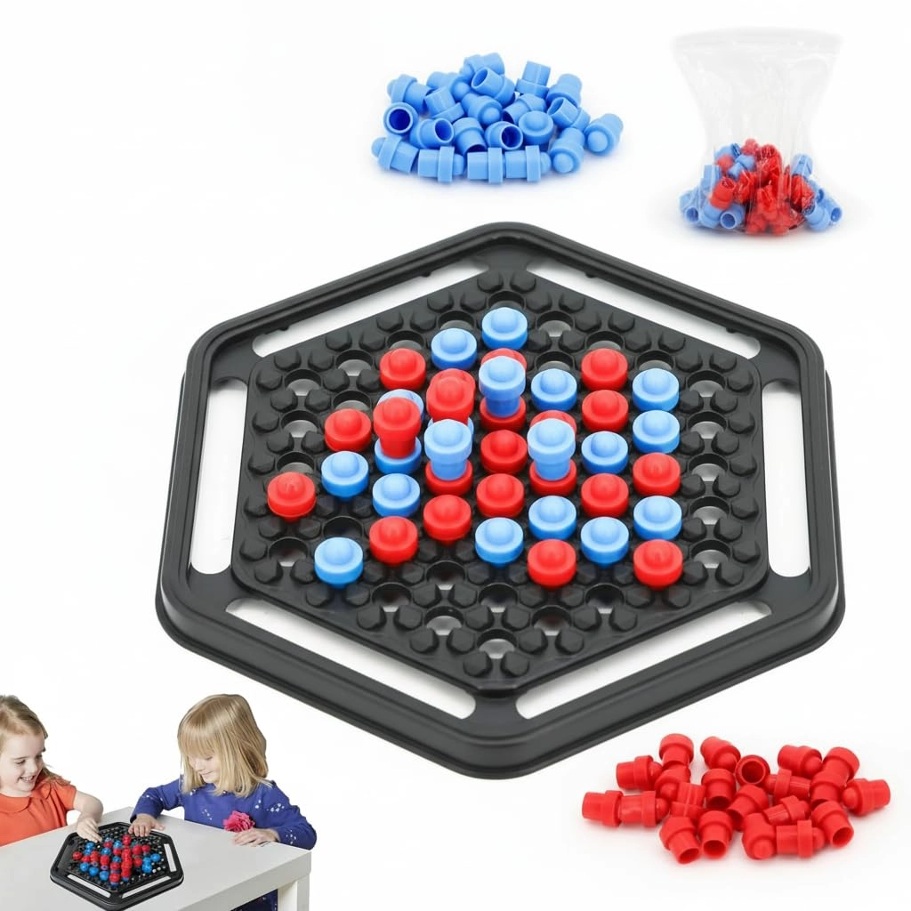 KASTWAVE Connect 3D Four in a Row - Red and Blue 60 pieces