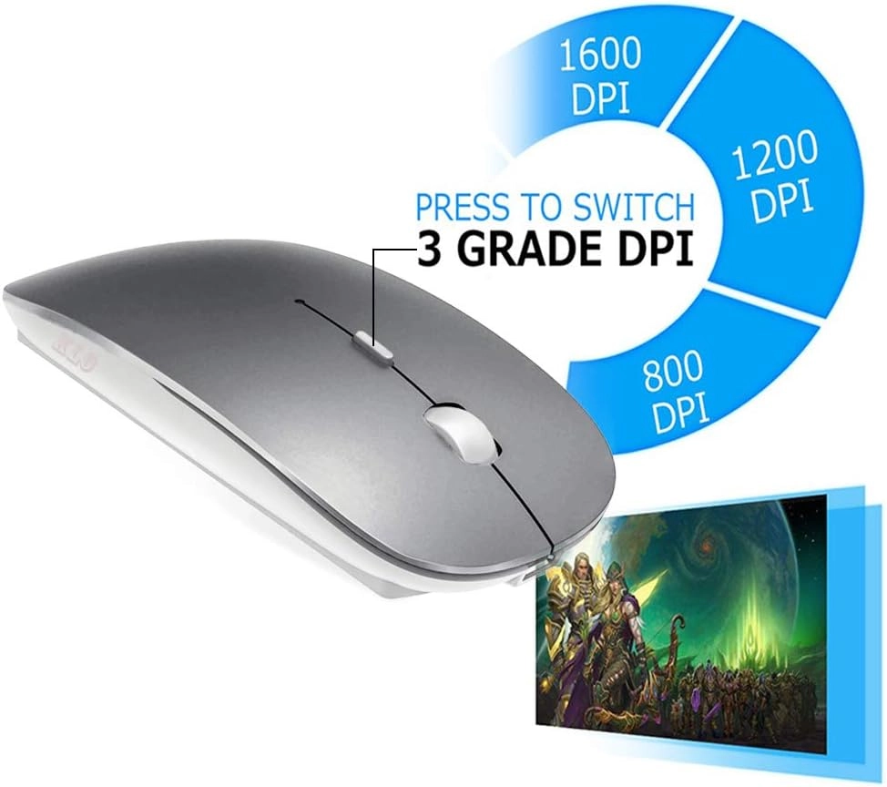 LED Rechargeable Mouse - Bluetooth